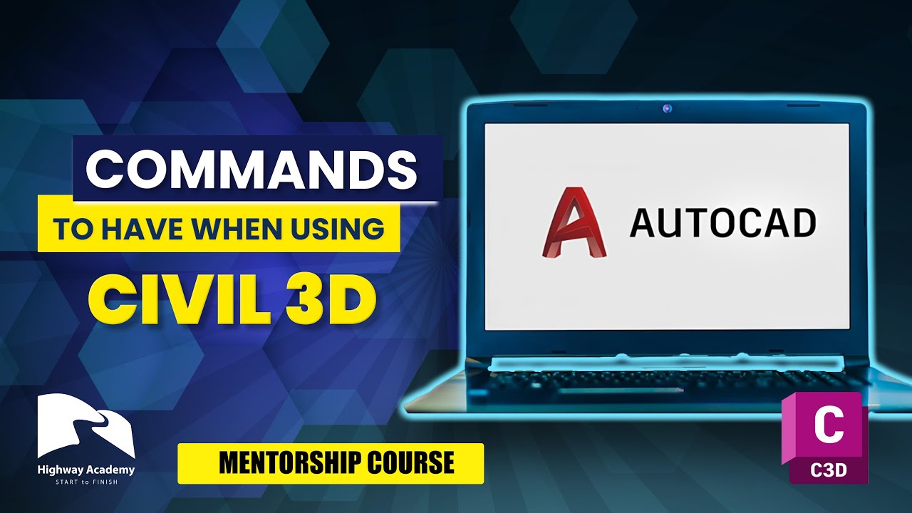 Most Autocad Commands Highway Engineers should know
