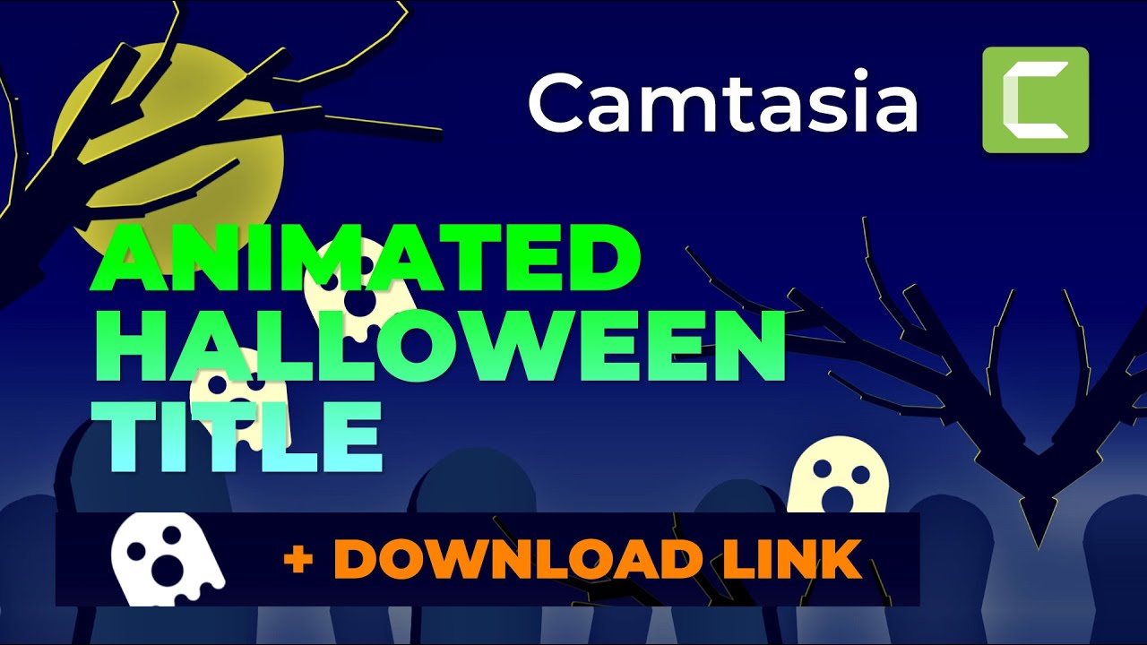 Animated Halloween-Themed Title for Camtasia | With Download Link