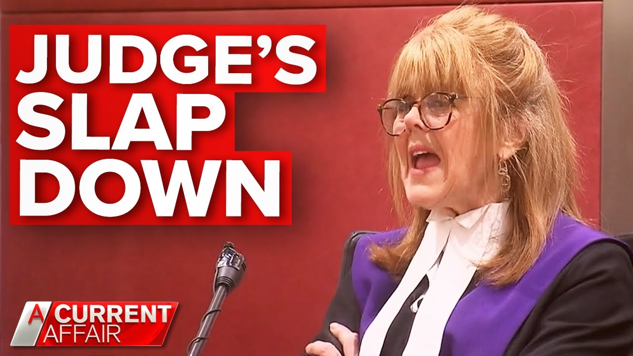 Judge's tirade stuns courtroom into silence | A Current Affair