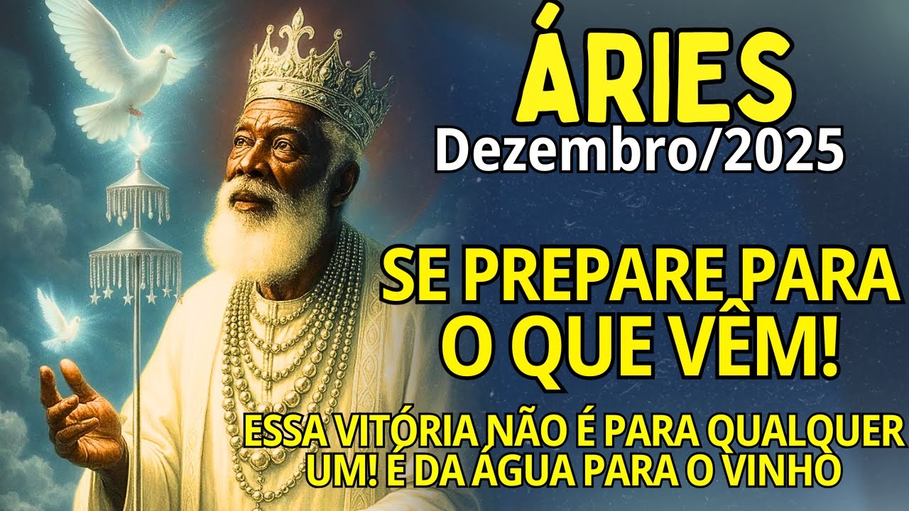 ÁRIES Dezem/2025 ♈ ESSA VITÓRIA NÃO É PARA QUALQUER UM!😱 É DA ÁGUA PARA O VINHO. UM REBOLIÇO DO BOM