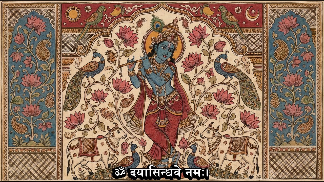 ॐ दयासिन्धवे नमः। | Shri Krishna Mantra | One Hour Peaceful Chanting | Divine Compassion