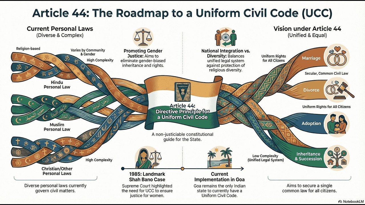 Article 44 of Indian Constitution | Uniform Civil Code