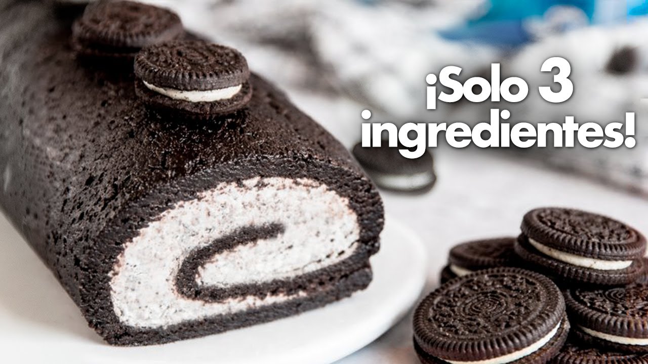 PASTEL de OREO con 3 INGREDIENTES 💙 | Postre de Oreo SIN HORNO | Pasteles Fáciles y Rápidos