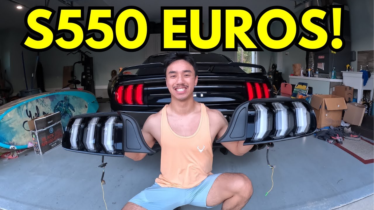 I Got S550 Euro Taillights for the STANG!! (Install Got Messy...)