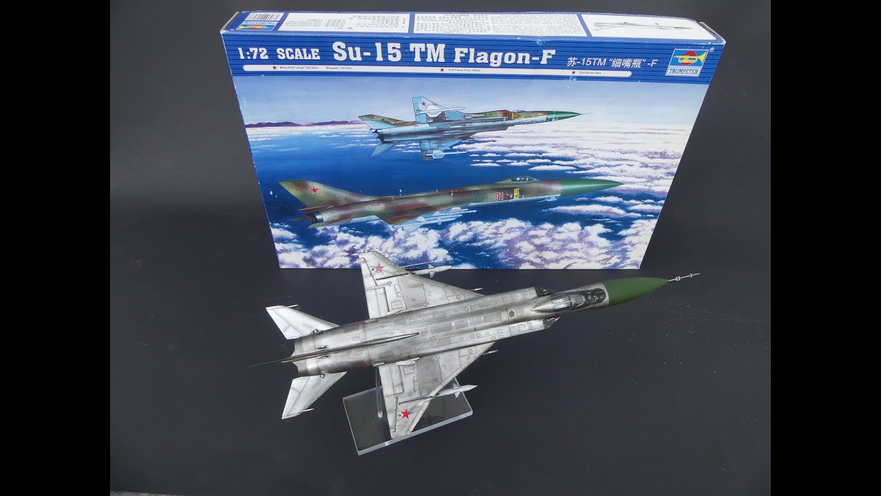 Sukhoi Su-15TM 1/72 (Trumpeter) Build and final reveal with 'flying' pose stand