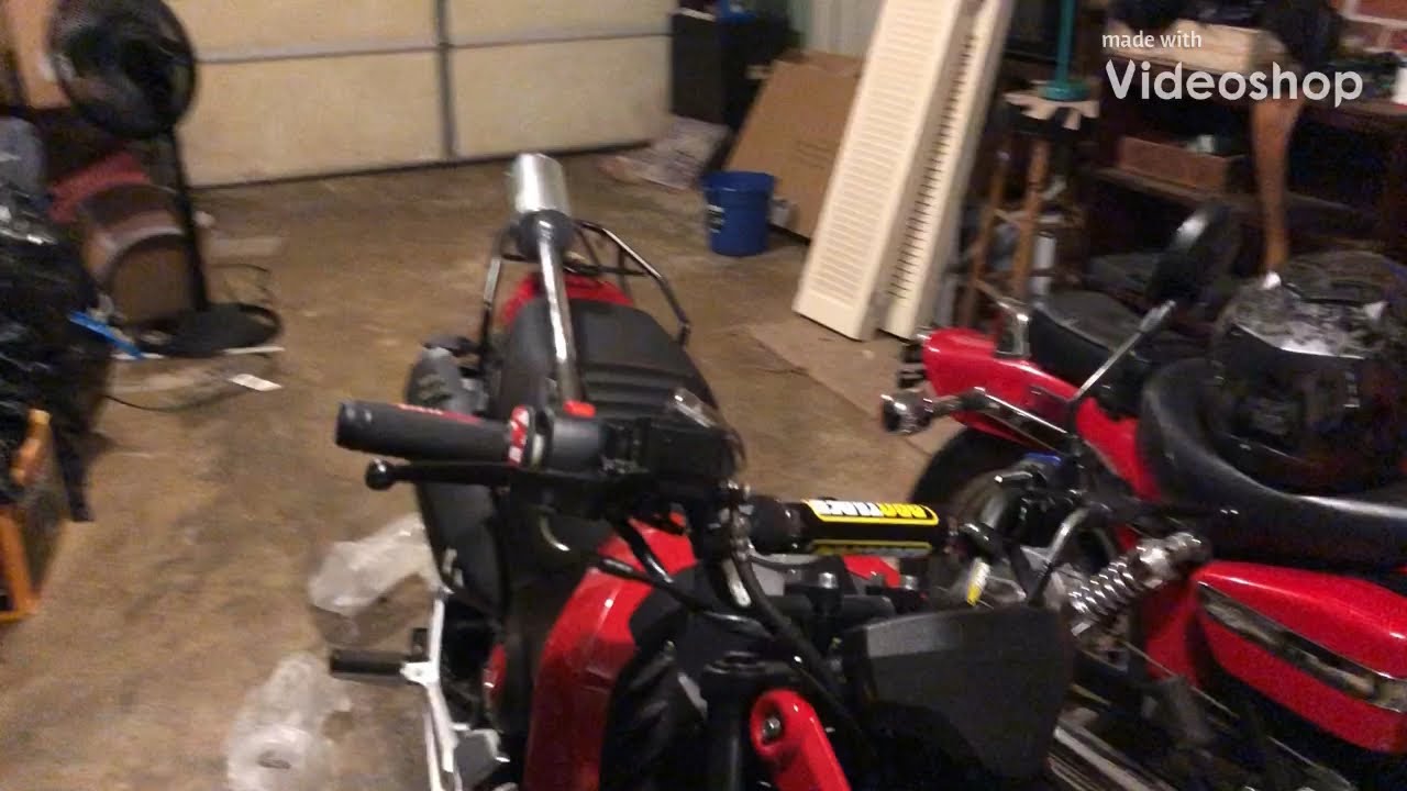 Vader 125cc exhaust and headlight mod