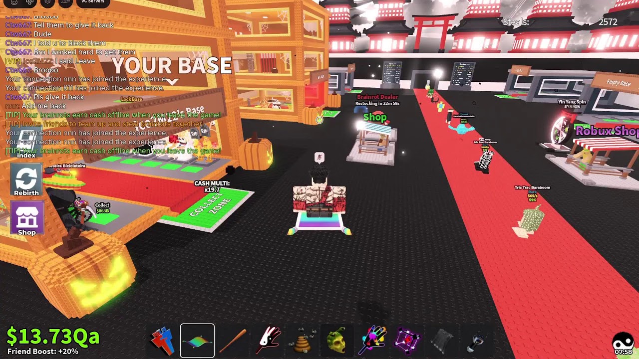Steal a brainrot trading And giveaway