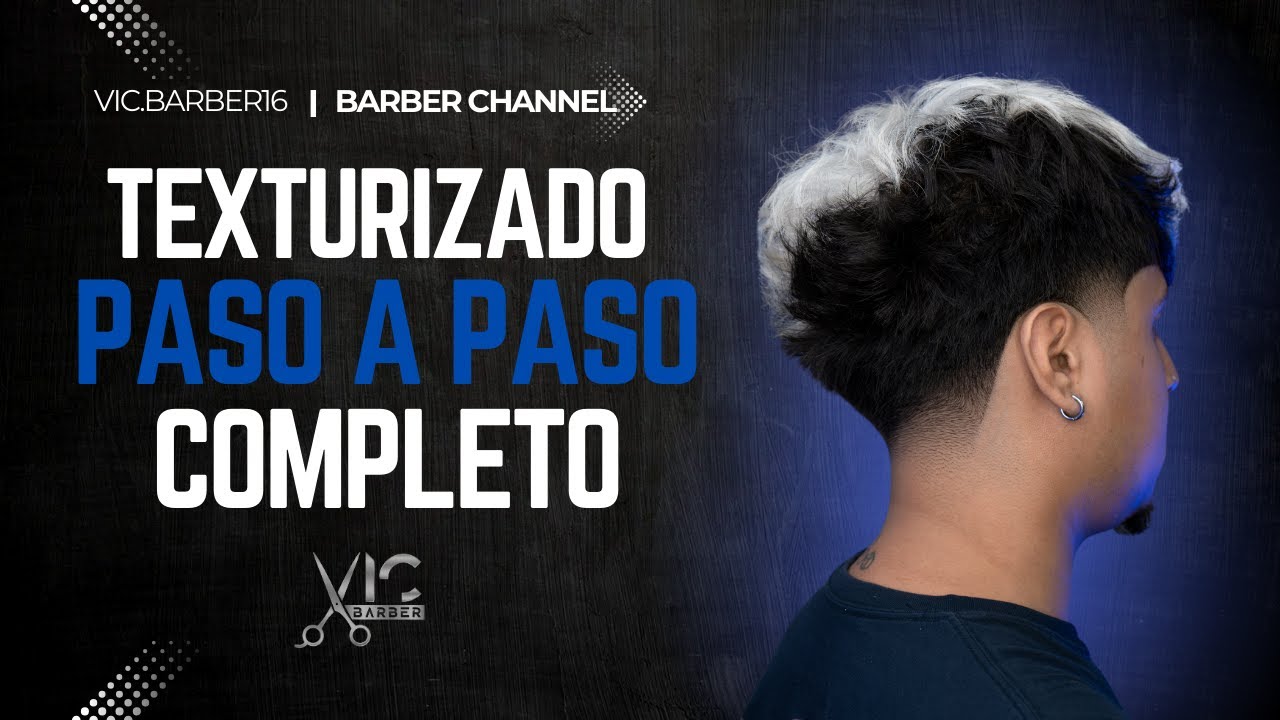 Cómo hacer un TEXTURIZADO más taper fade | tutorial de BARBERÍA paso a paso GRATIS!