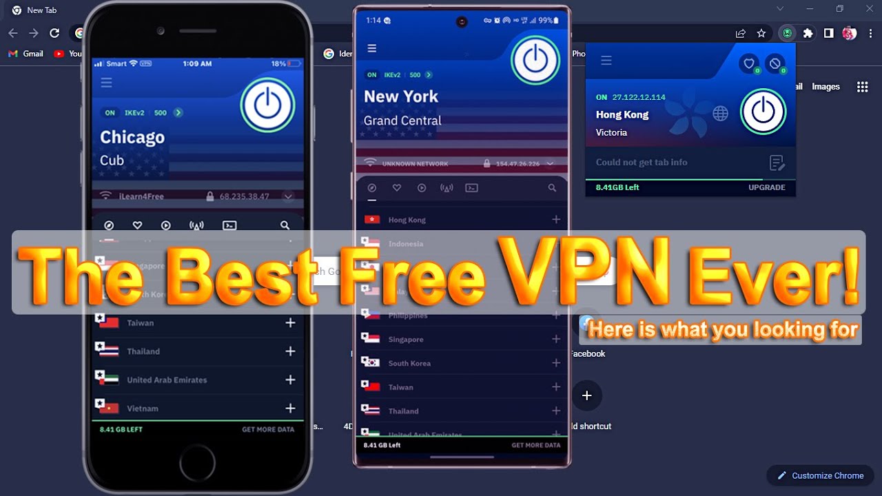 The best free VPN unlocked multi countries | Free VPN 2023 | Change primary location, change country