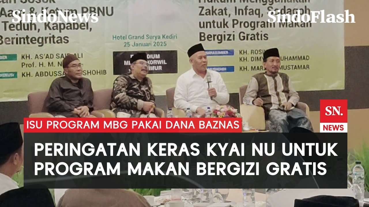 Kontroversi Program Makan Bergizi Gratis, Kyai NU Tegas Tolak Pakai Dana Baznas | Sindo Flash
