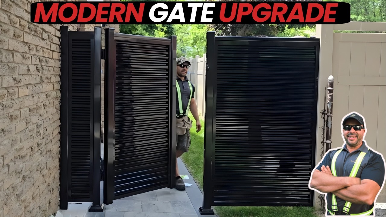 You Won't Believe This Black Aluminum Outdoor  Gate 2026#gate #fence #installation