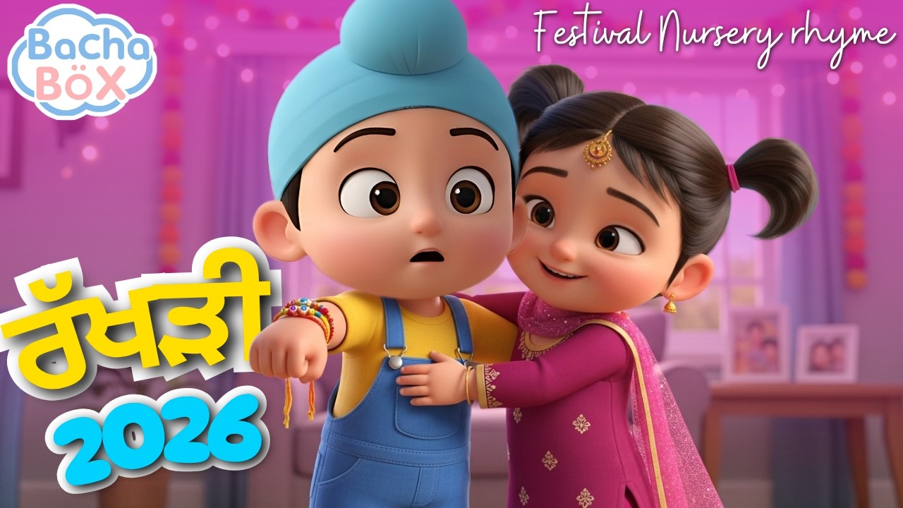 Happy Rakhri Song🏵️ | ਰੱਖੜੀ ਗੀਤ | Bhai Behen Special | | Rakhi festival song for kids | Bachabox