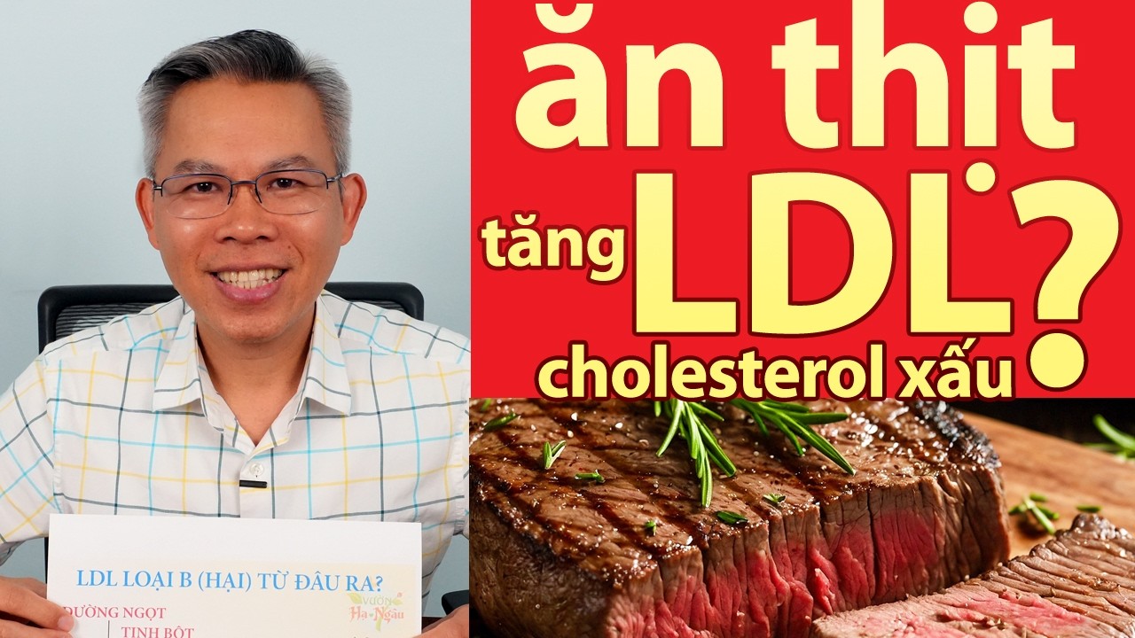 Ăn THỊT đừng sợ tăng cholesterol xấu LDL!
