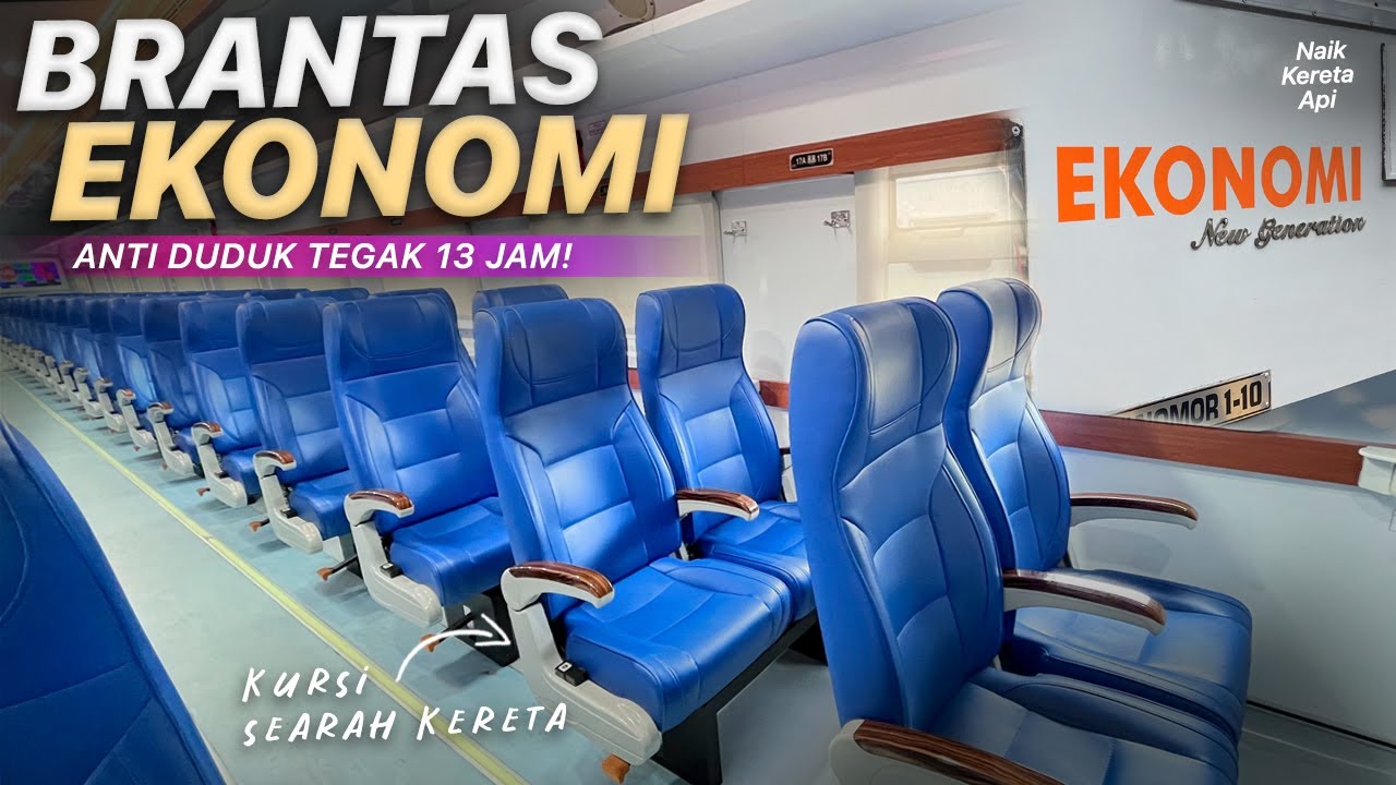 BLITAR JAKARTA ANTI PEGEL! Trip KA Brantas Ekonomi New Generation