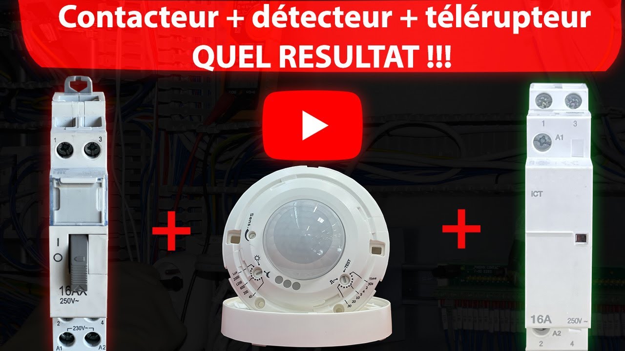 CABLAGE CONTACTEUR DE PUISSANCE ET TELERUPTEUR - SCÉNARIO