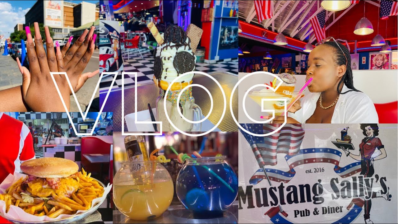 Nails done | American restaurant in PTA | South African YouTuber