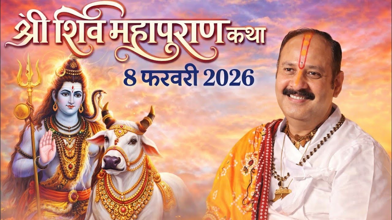 🔴 Live 8 फरवरी शिव की दिल छू लेने वाली शिव महापुराण कथा।। पंडित प्रदीप जी मिश्रा 