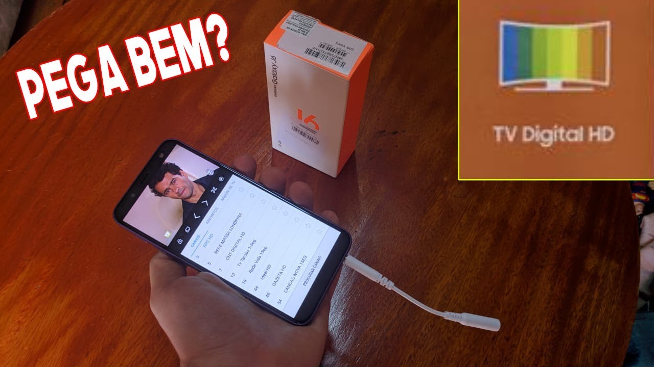 Testando A Tv Digital Hd Do Galaxy J6, Pega Bem?