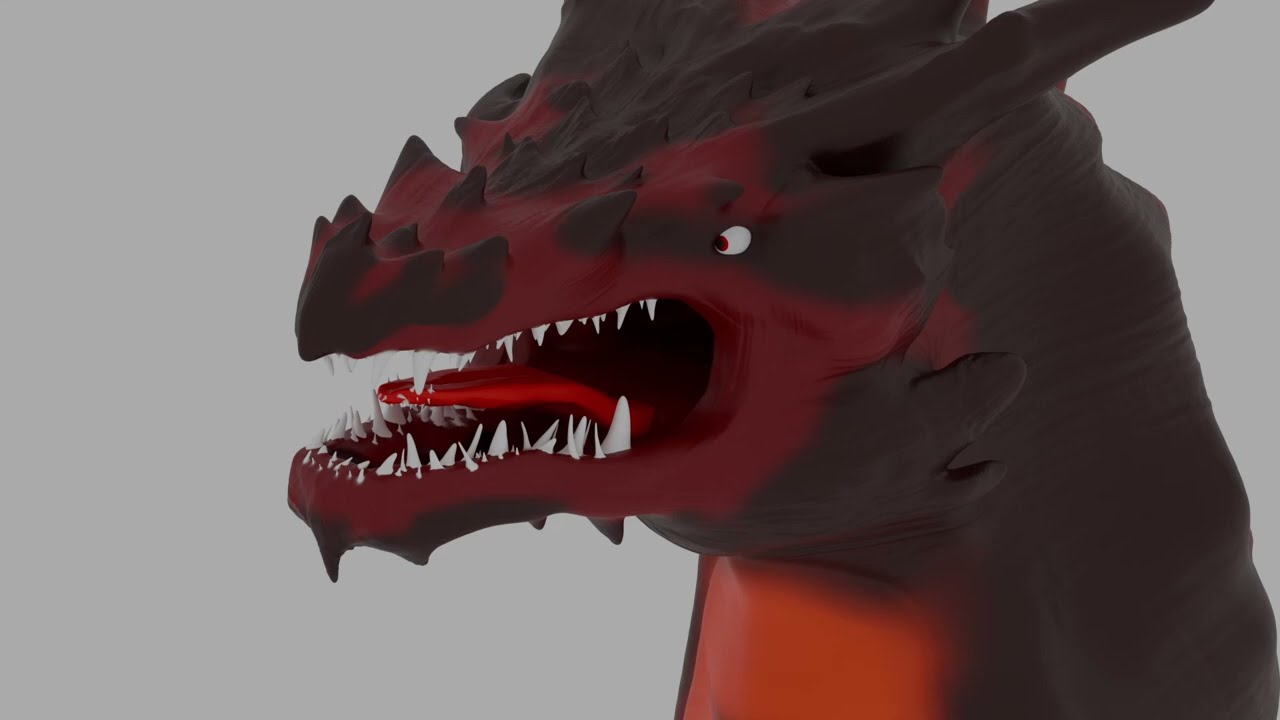 Dragon Sculpt Timelapse - Blender