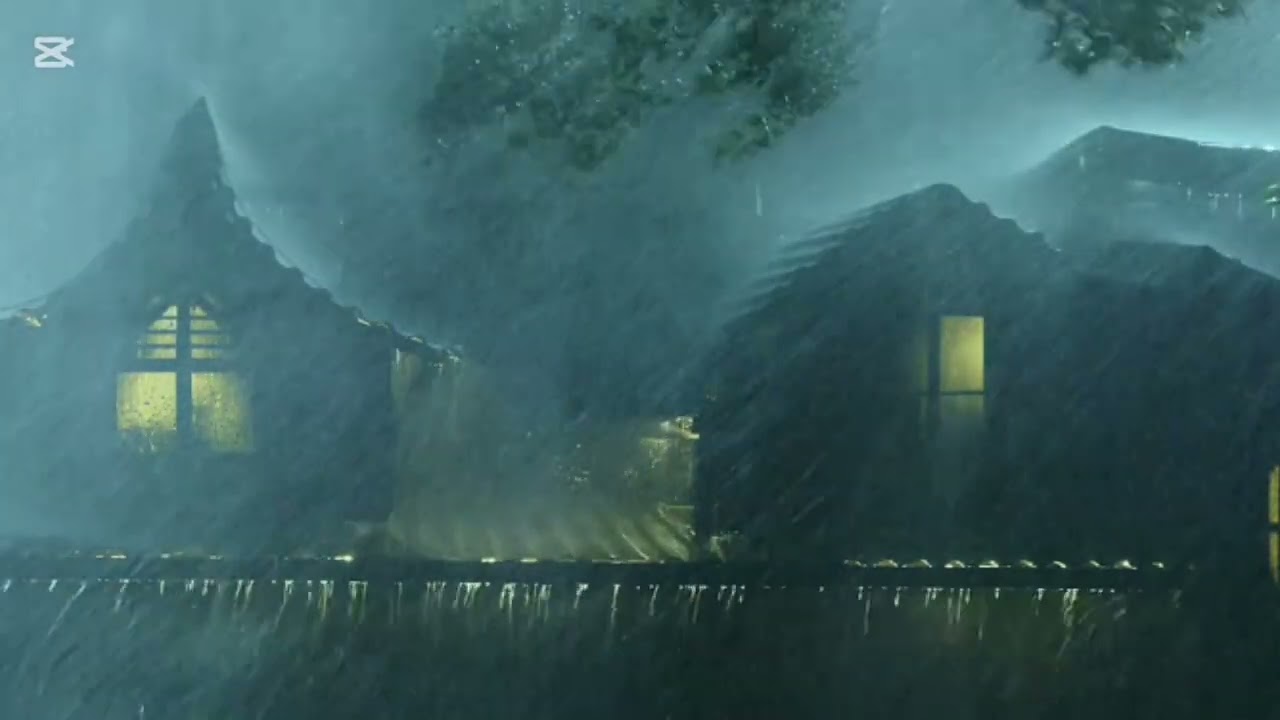Rain Sounds to Sleep With Loud Thunder||Night Sleep 0.9||#rain 