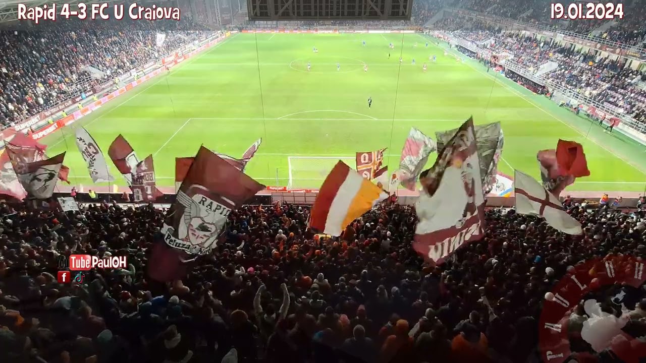 Pentru mine,Rapid este tot ce-am iubit și voi iubi pân' la moarte @ Rapid-FCU Craiova(4-3)19.01.2024