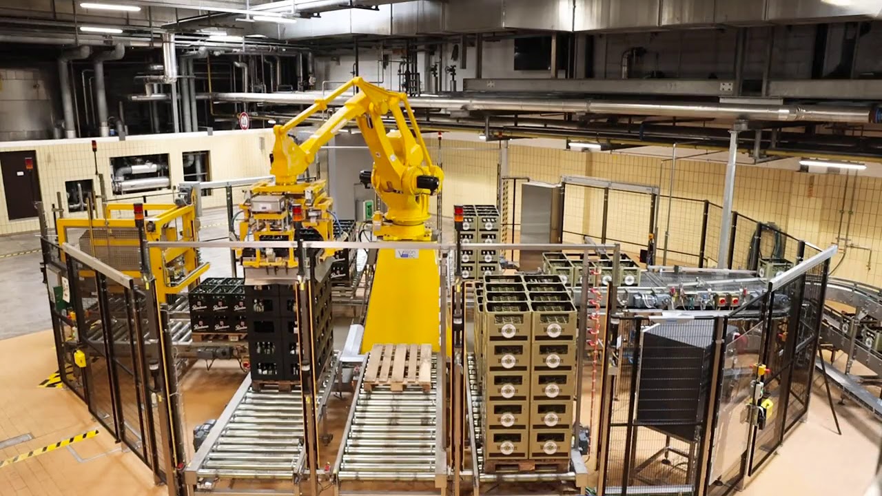 Automatic palletizing in the Paderborn Brewery