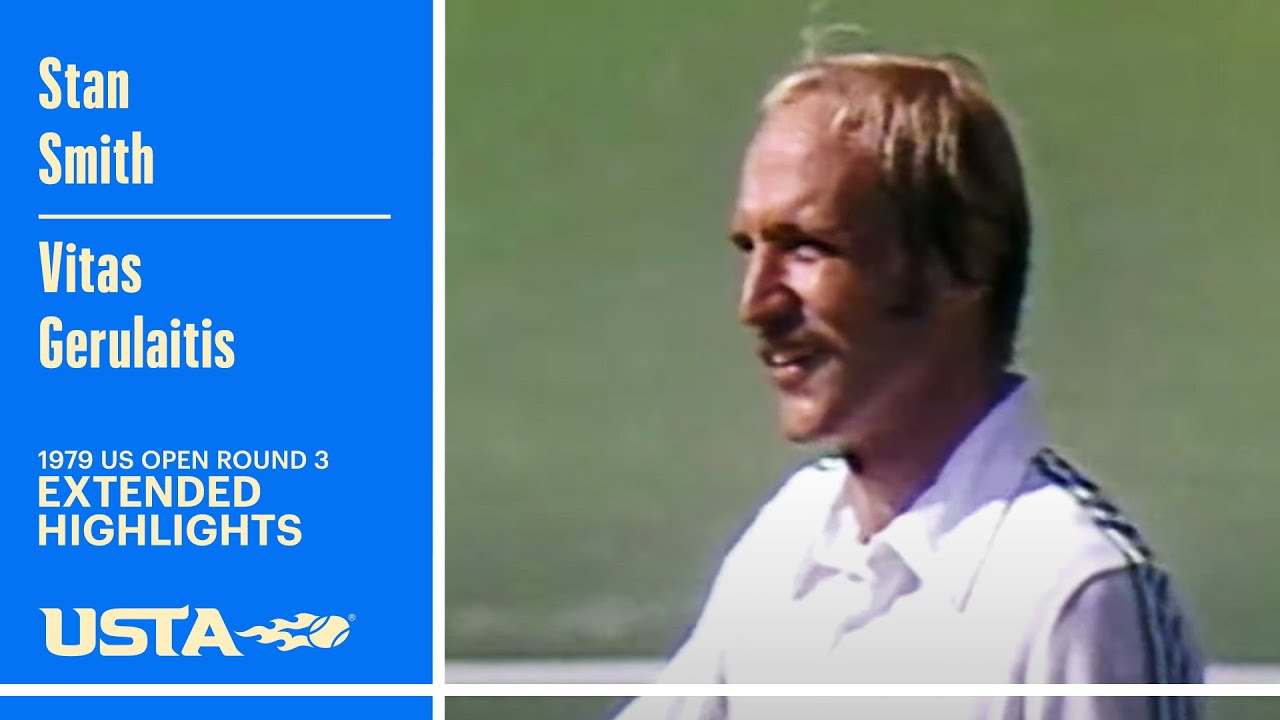 Vitas Gerulaitis vs Stan Smith Extended Highlights | 1979 US Open Round 3
