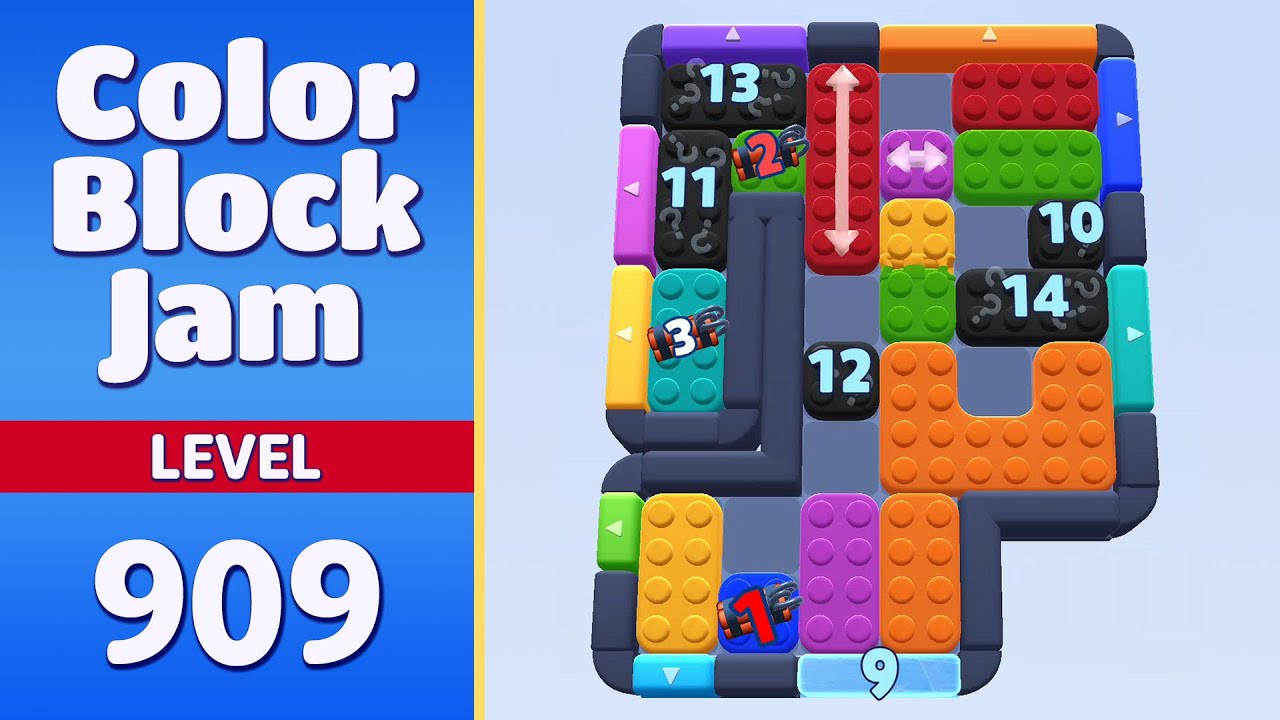Color Block Jam Уровень 909 (911) | Все головоломки решены! 🎯