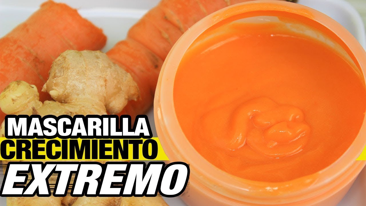 Mascarilla de Zanahoria y Jengibre CRECIMIENTO EXTREMO