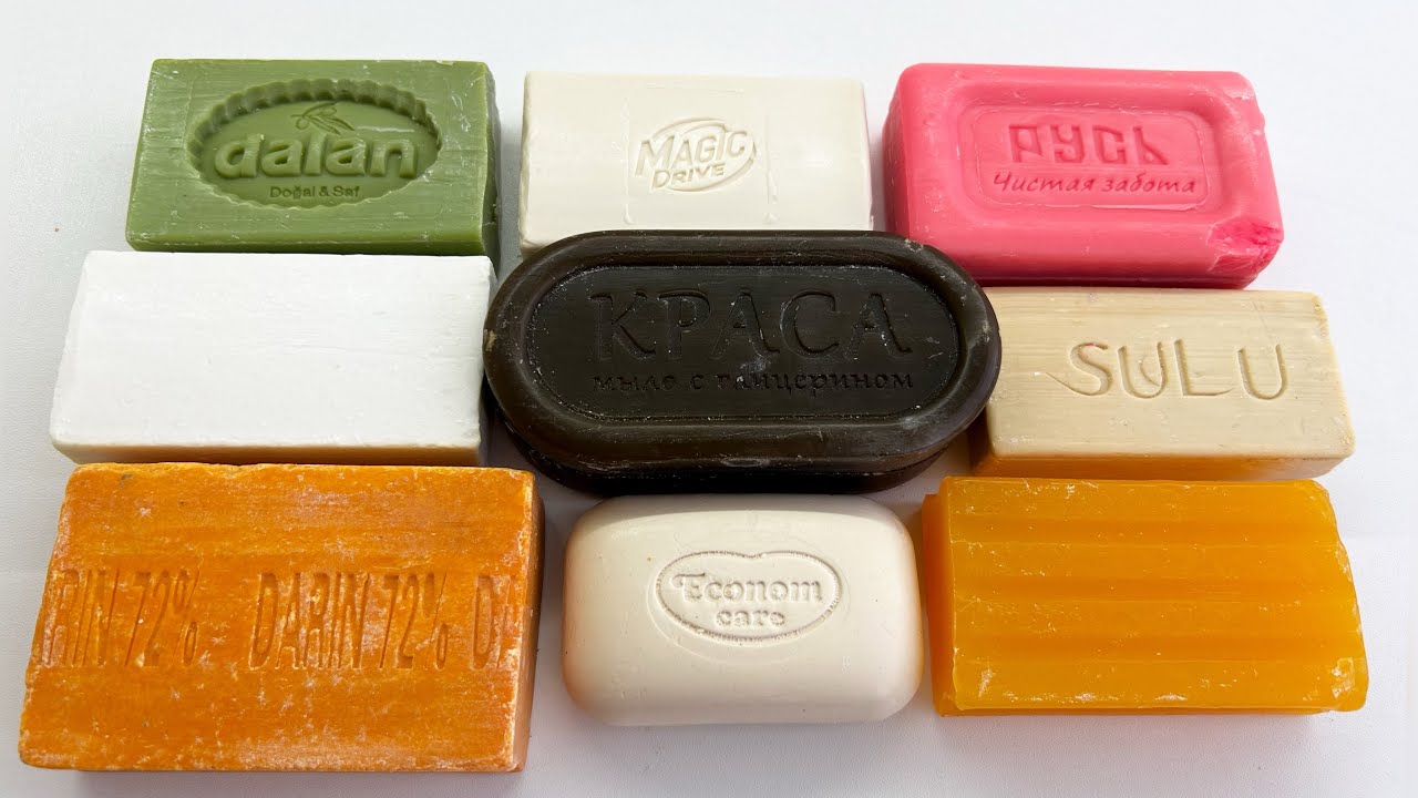 Satisfying asmr soap cutting | Satisfying sounds | carving soap | cutting dry soap | laundry soap