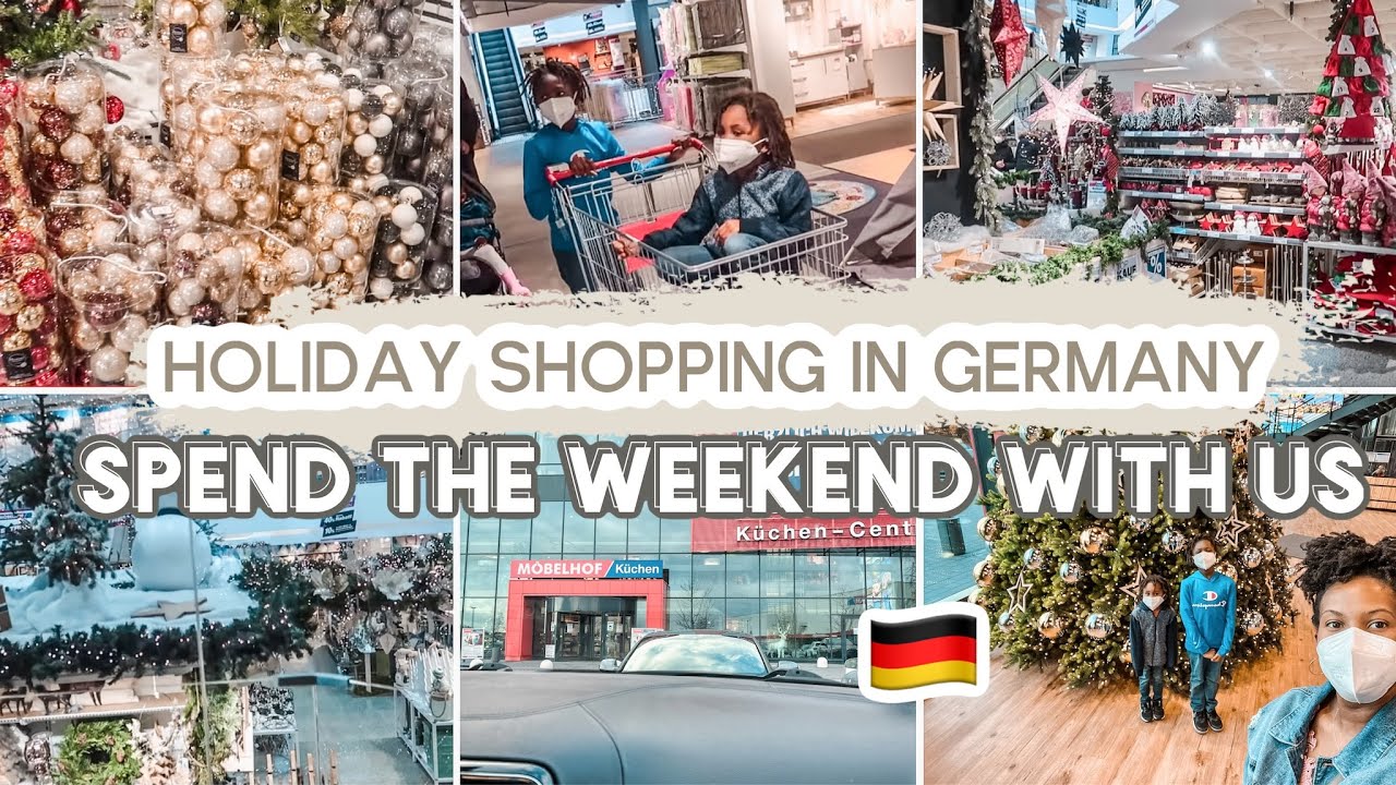 HOLIDAY SHOPPING IN GERMANY | SPEND THE WEEKEND WITH US | MILITARY FAMILY VLOG | LIFE IN GERMANY