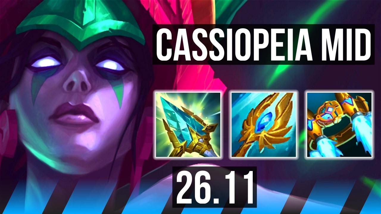 CASSIOPEIA vs YONE (MID) | Good KDA: 8/1/11 | KR Challenger | 26.11