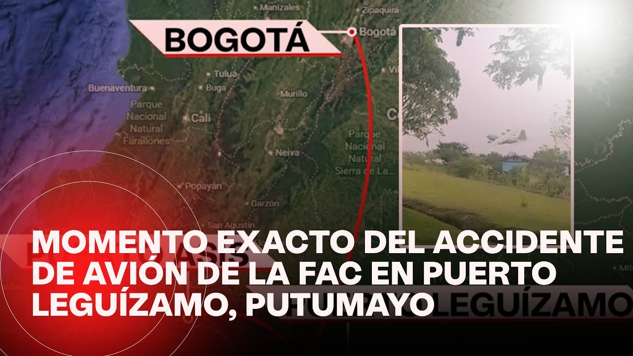 Momentos previos al accidente de avi&oacute;n de la Fuerza A&eacute;rea en Puerto Legu&iacute;zamo
