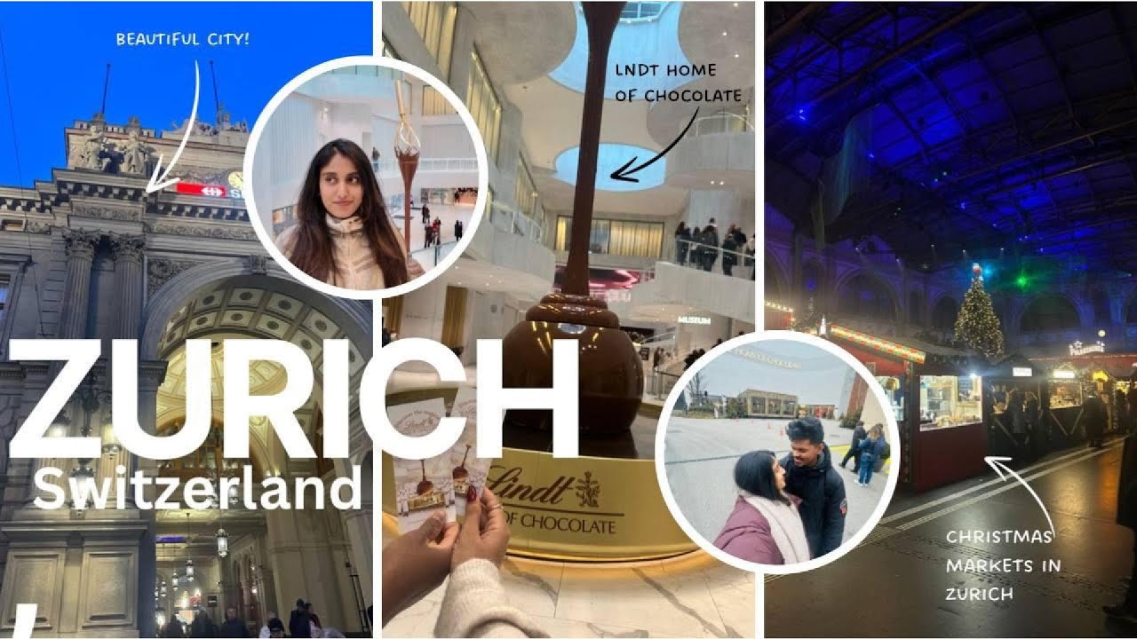 Zurich Diaries I LNDT Home of චොක්ලට් 🍫 I Christmas in Zurich🇨🇭🎄 VLOG01