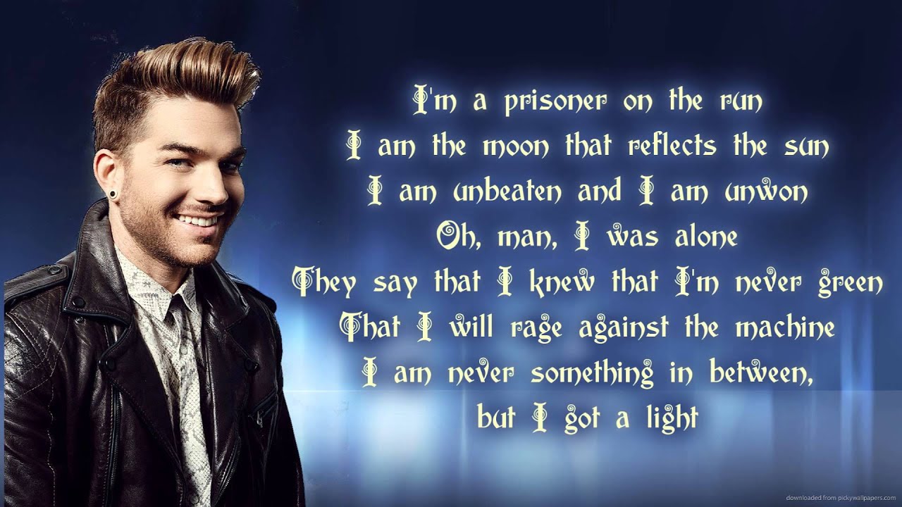 Adam Lambert - The Light (lyrics)