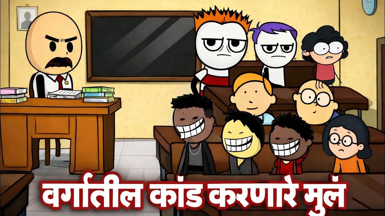 वर्गातील कांड करणारे मुलं 