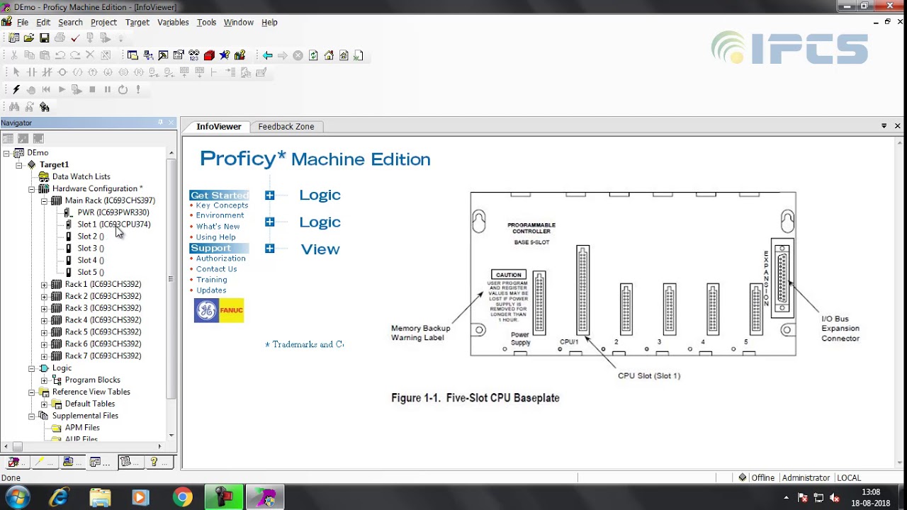 GE-Fanuc PLC Hardware Configuration and PLC Communication.