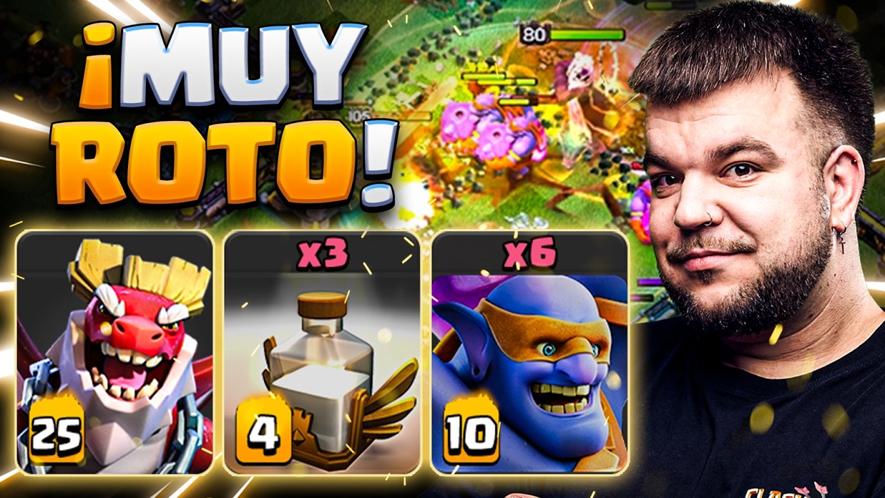 😍 ¡IMPARABLE! EL NUEVO ATAQUE con DUQUE y SÚPER BOLEROS que ARRASA en RANKED | CLASH OF CLANS