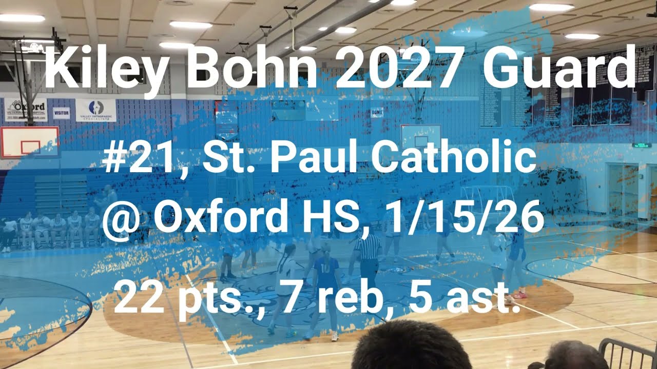 Kiley Bohn, 2027 Guard, SPCHS v. Oxford, Jan 2026