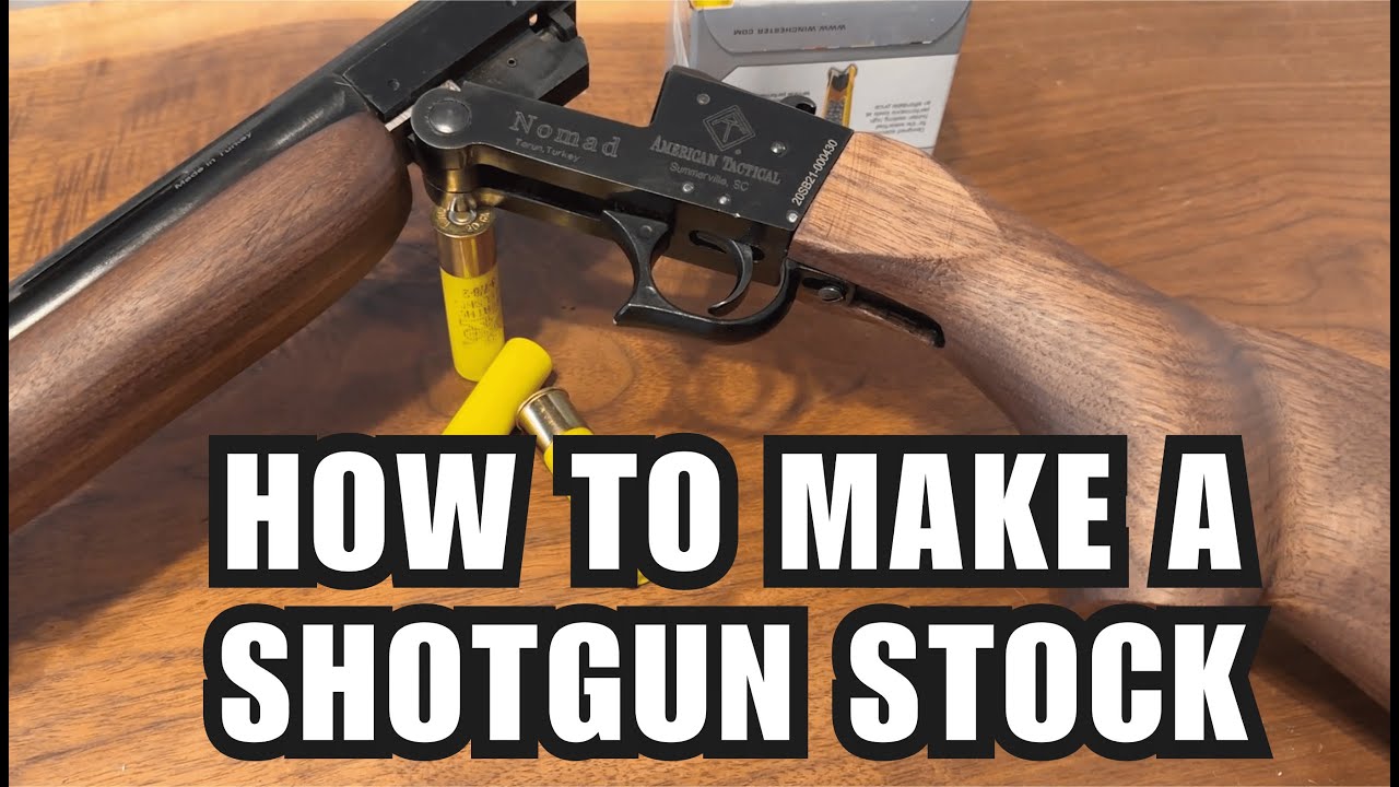Handmade Black Walnut Shotgun Stock - Woodworking