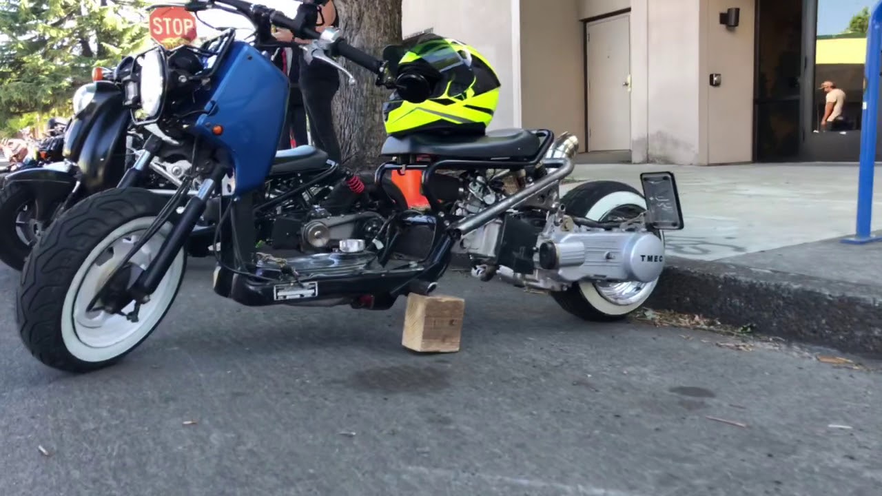 Honda ruckus day meet up at SeeSee Motors Coffee in Portland, Oregon