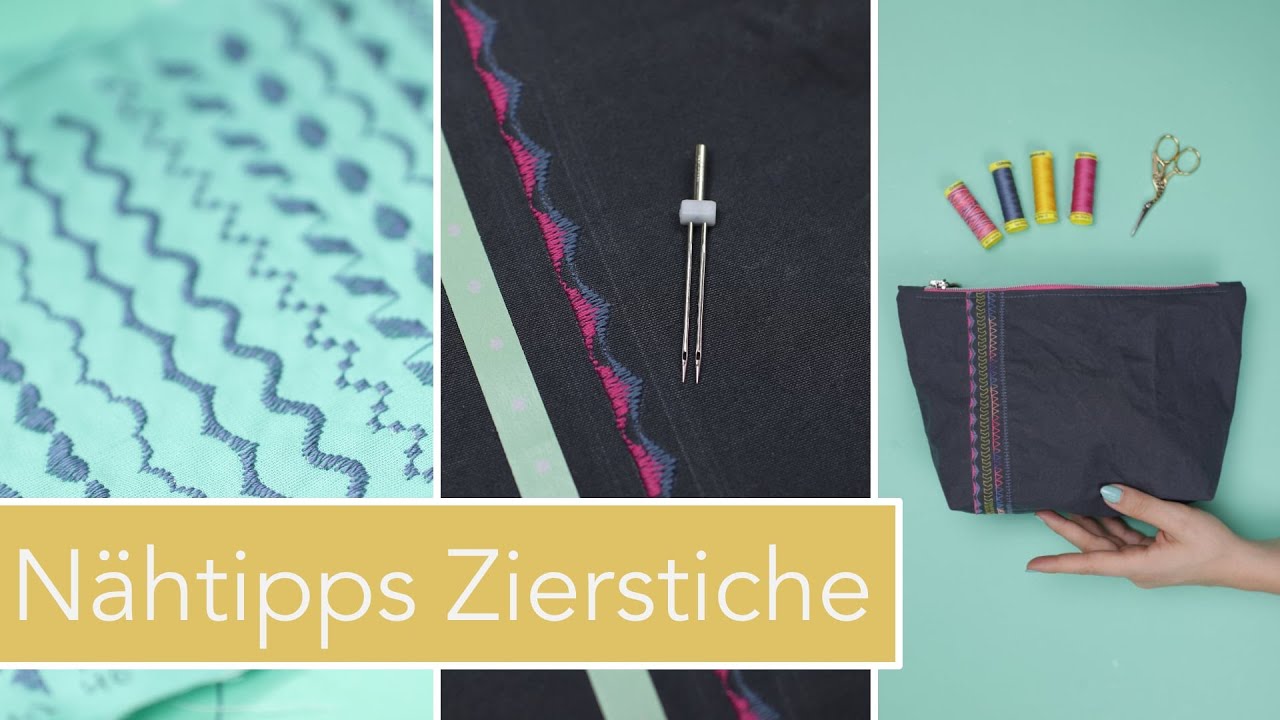 10 Tipps zum Thema Zierstiche | Nastjas Nähtipps