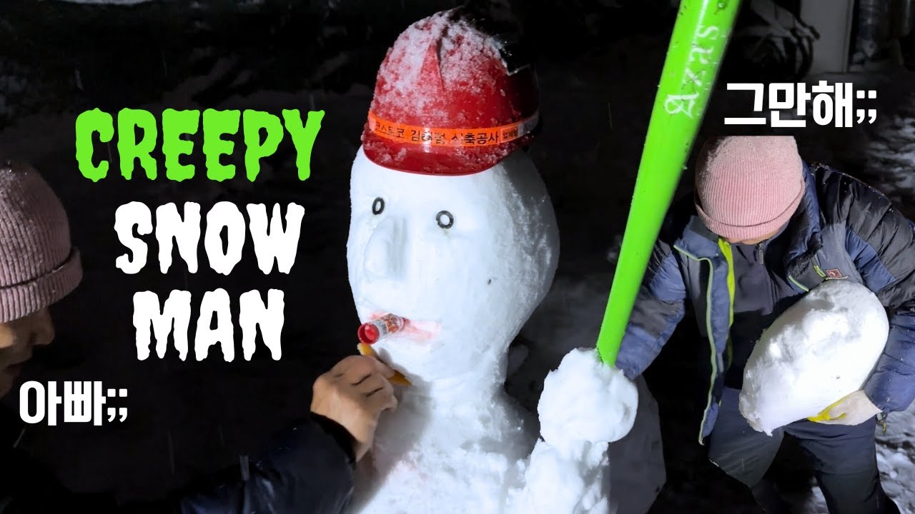 Father–Daughter Snow Day in Korea | Family Vlog