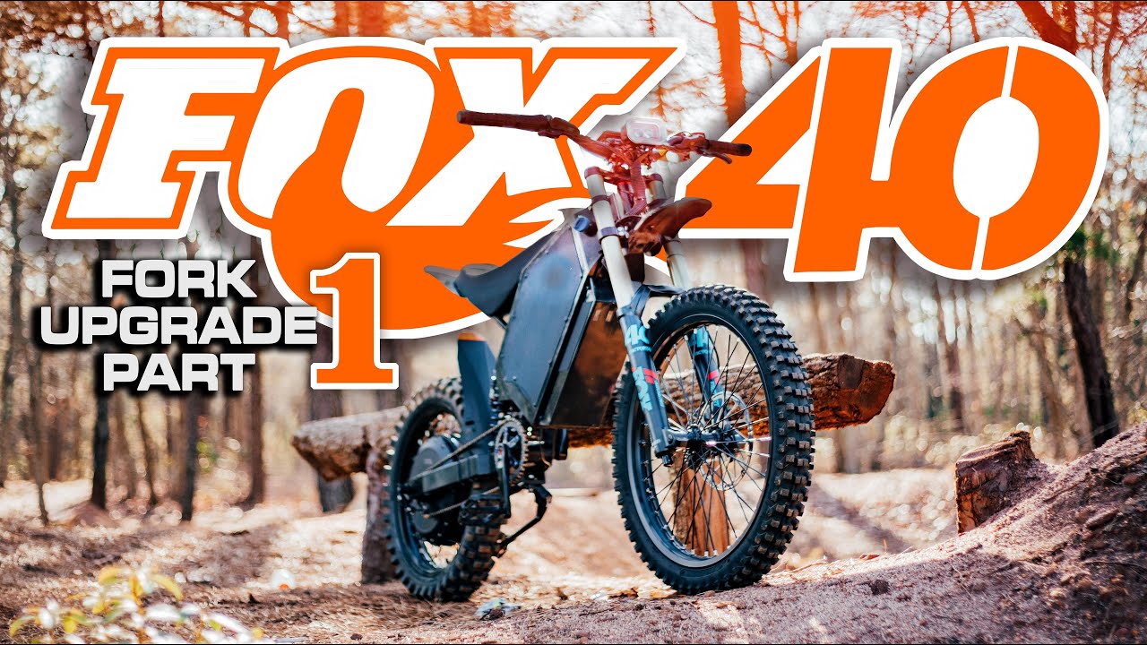 Fox 40 Fork Upgrade Tutorial on Bomber E-BIKE ( Bomber 12.5KW - SABVOTON 72200 - qs273 5T)