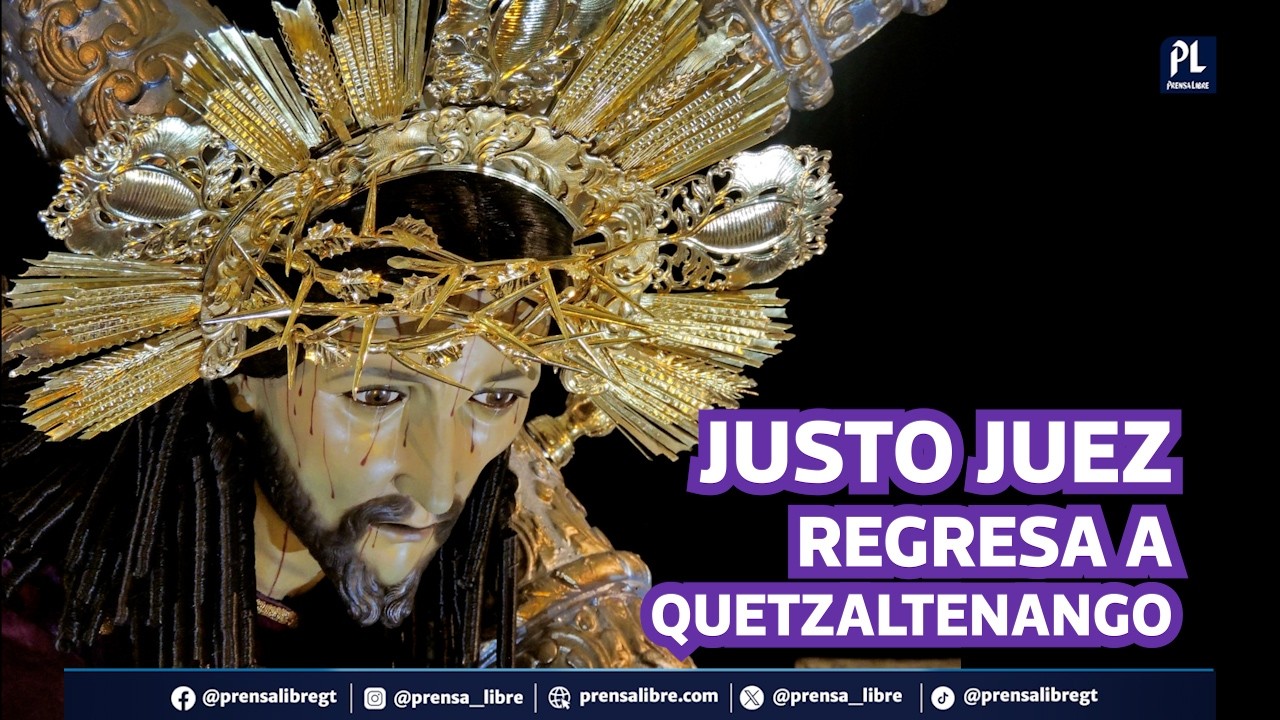 Imagen del Divino Justo Juez regresa a Quetzaltenango tras nueve meses de restauración
