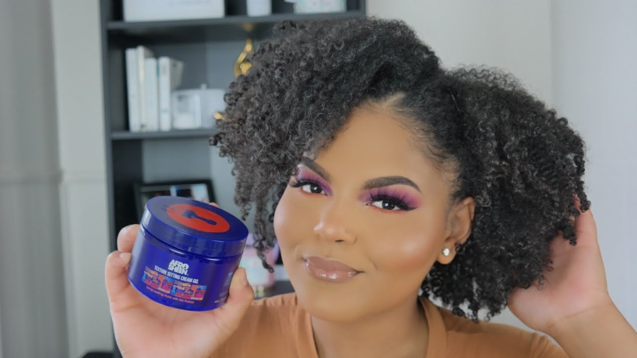 AFFORDABLE ONE PRODUCT WASH AND GO | AFRO SHEEN TEXTURE SETTING CREAM GEL DEMO + REVIEW