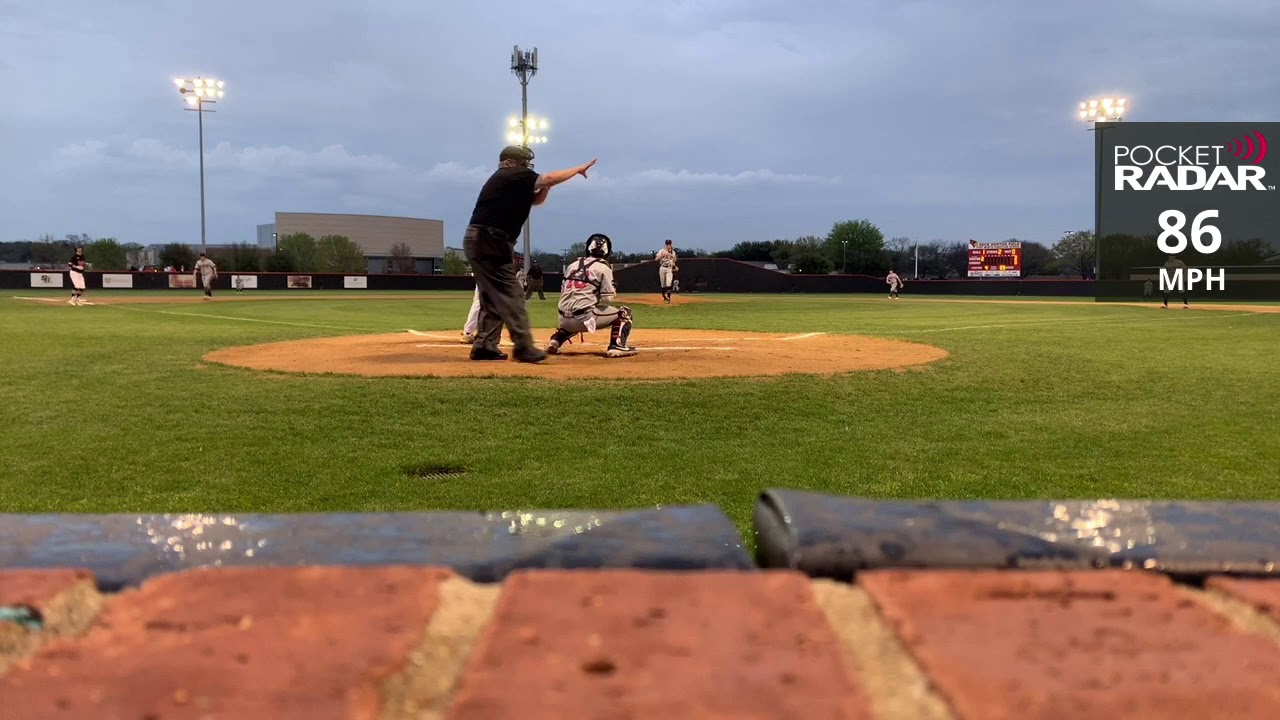 Jake Anderson Recent video with pocket radar velocity of fastball and change up