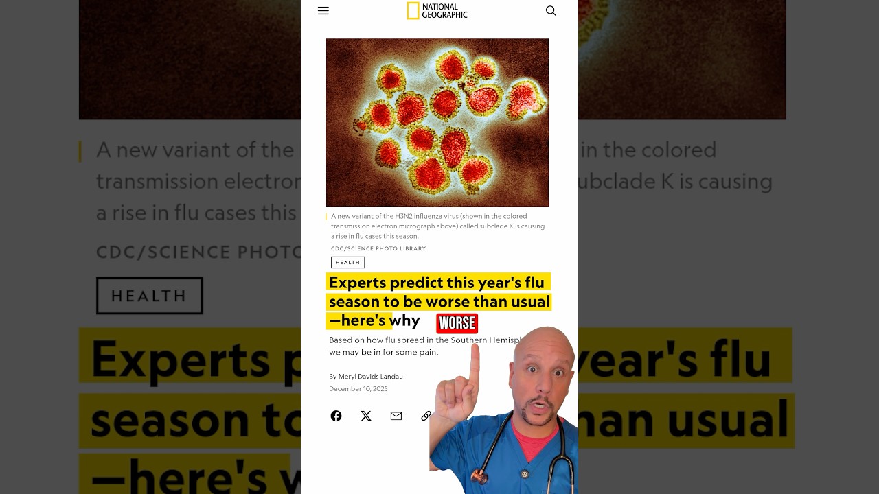 Сейчас распространяется опасный штамм гриппа 🤧🦠
