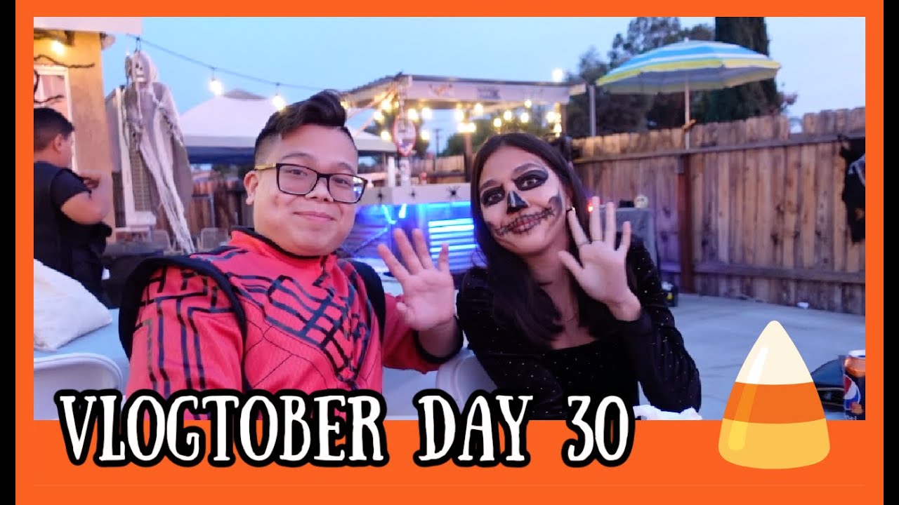 VLOGTOBER 2021 DAY 30 - WE WENT TO A HALLOWEEN PARTY!