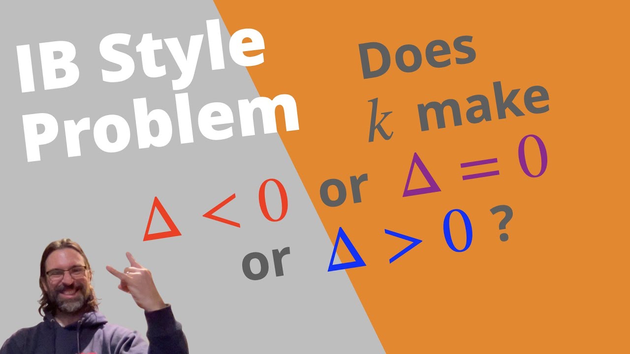 IB Style Problem with the Discriminant | IB SL Math AA